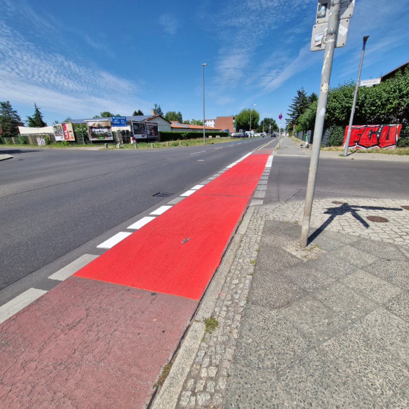 Verkehrssicherheit Chemnitzerstraße / Heerstraße